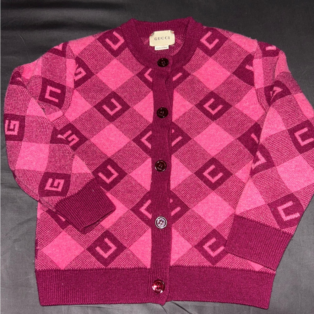 Gucci Pink Patterned Women's Sweater